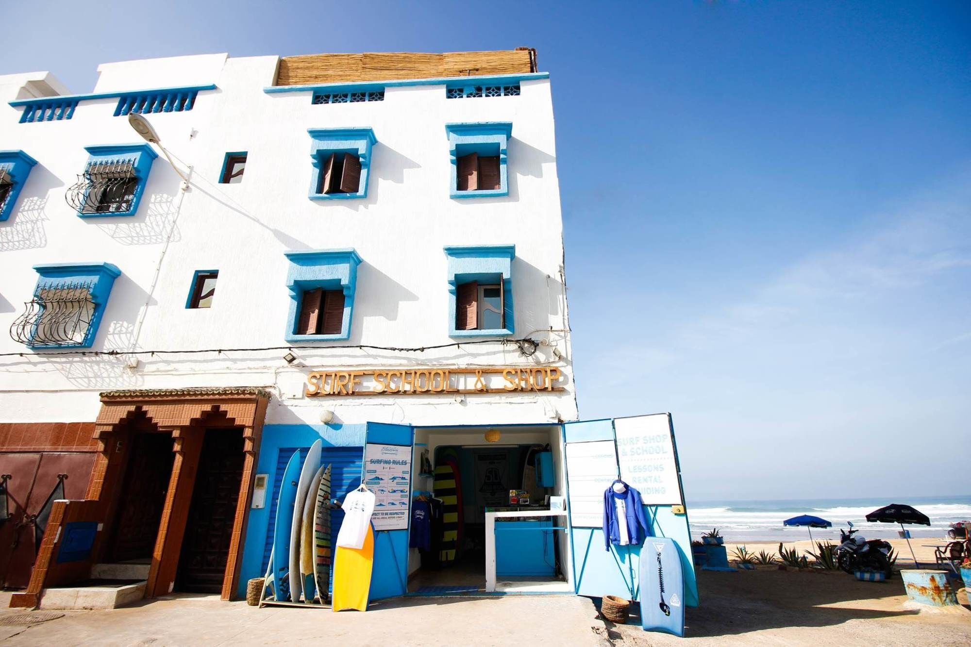 Blue Waves Surf House Hotell Agadir Exteriör bild